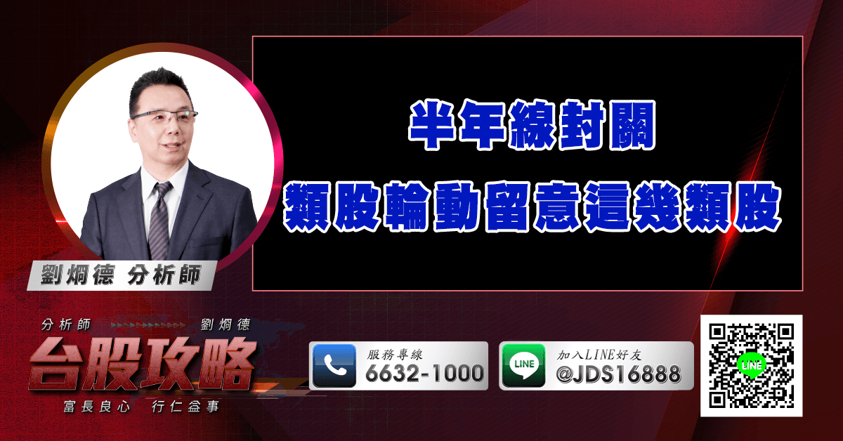 半年線封關 類股輪動留意這幾類股 (圖)